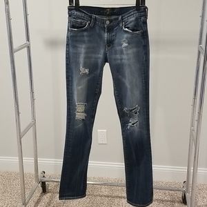 7 For All Mankind distressed jeans